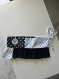 Mini skirt lunares negros y blancos