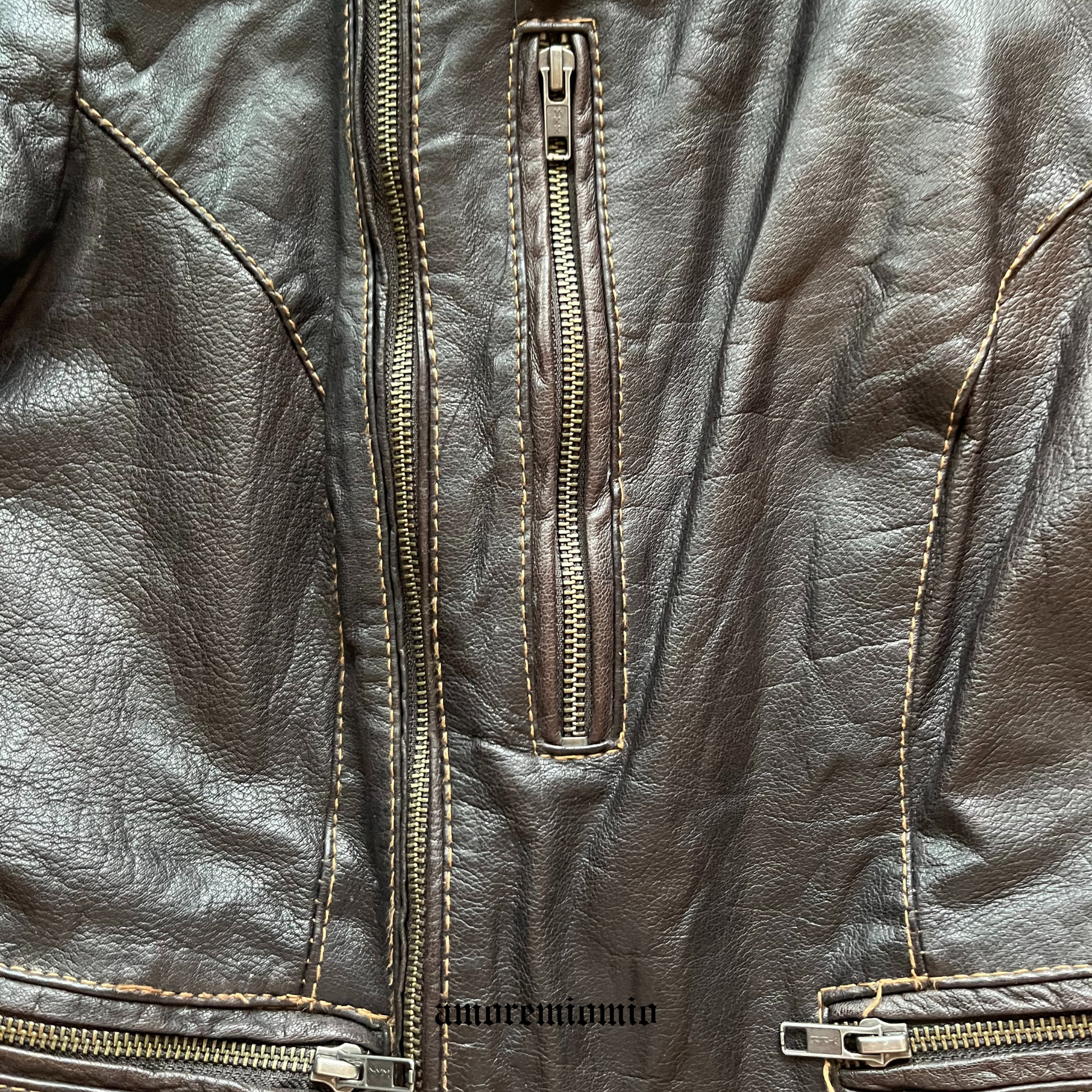 Short Sleeve Leather Jacket