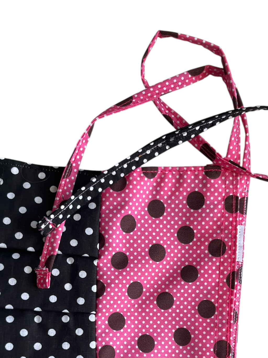 polka dot mini skirt with buttons