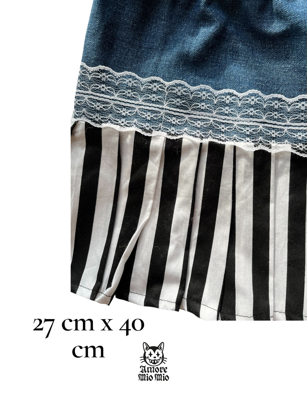 Mini falda de tiro bajo con pliegues