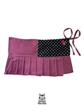 polka dot mini skirt with buttons