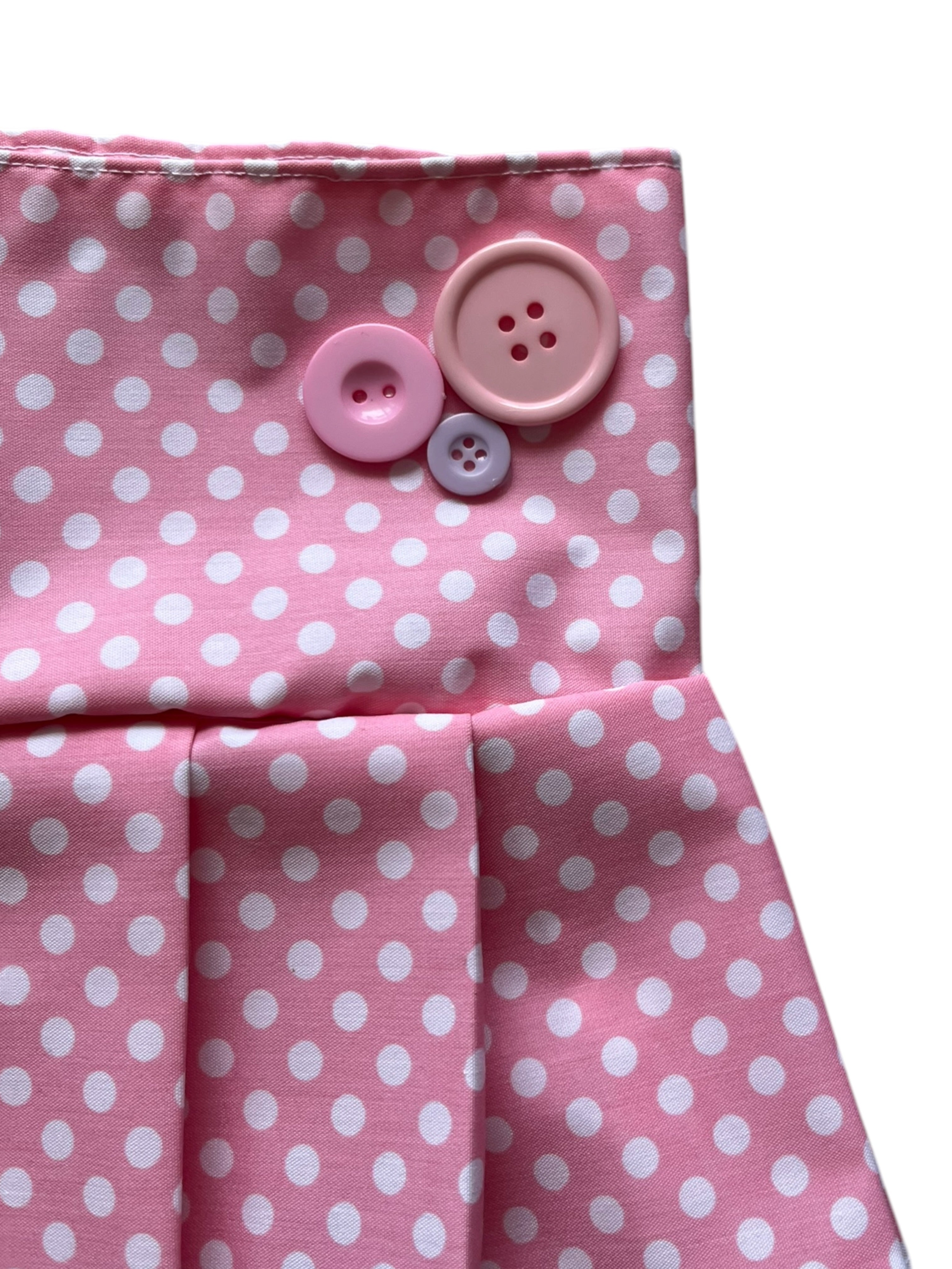 polka dot mini falda