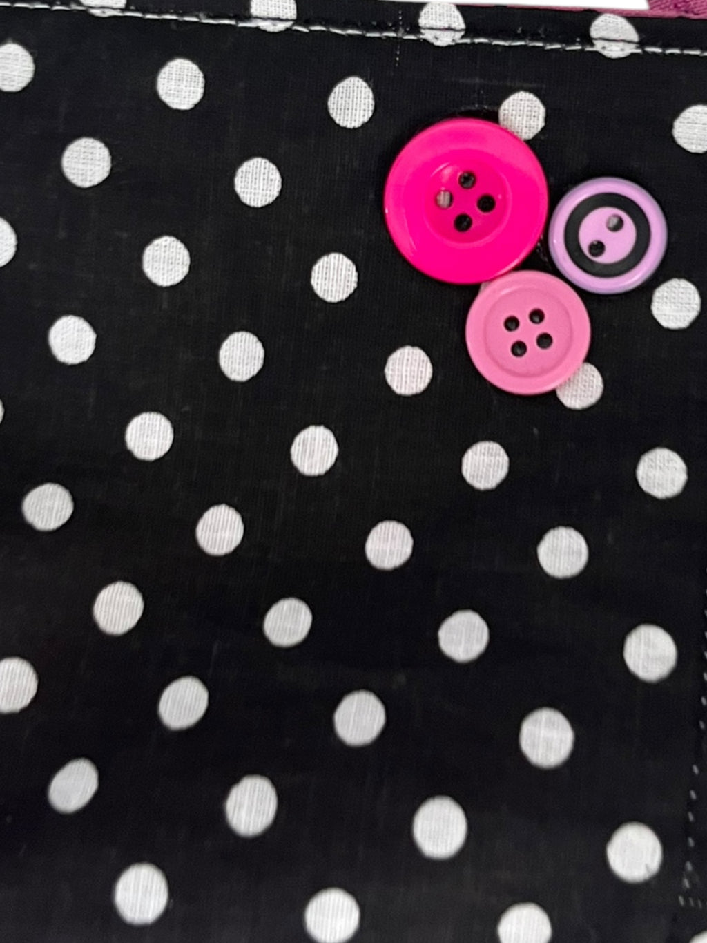 polka dot mini skirt with buttons