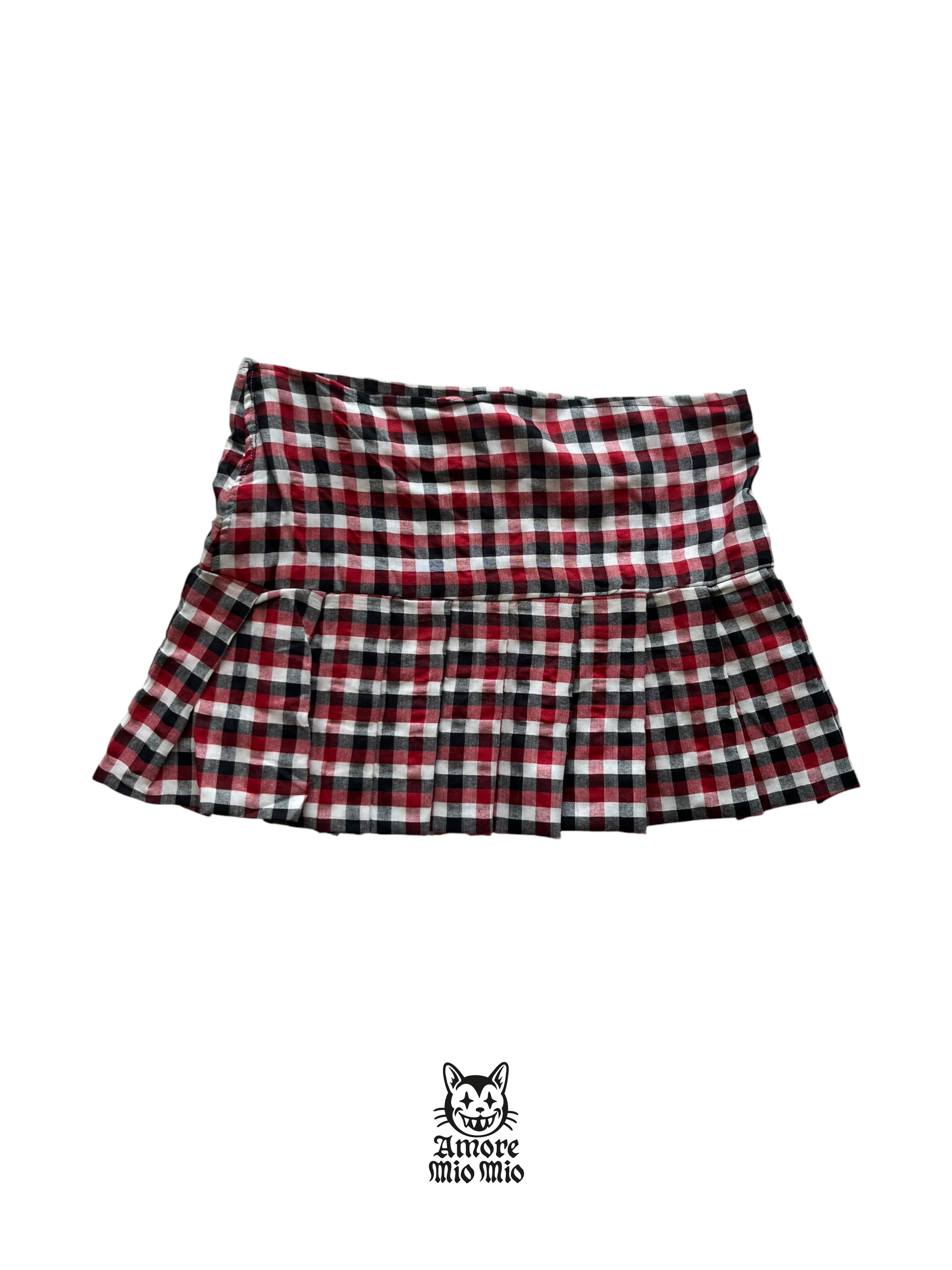 Mini falda cuadros