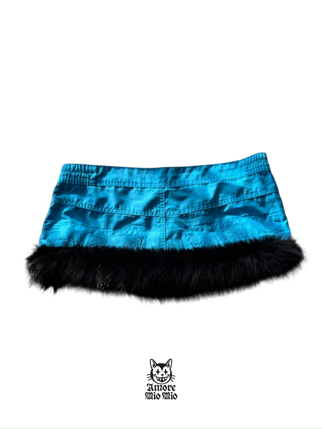 Mini falda con pelo