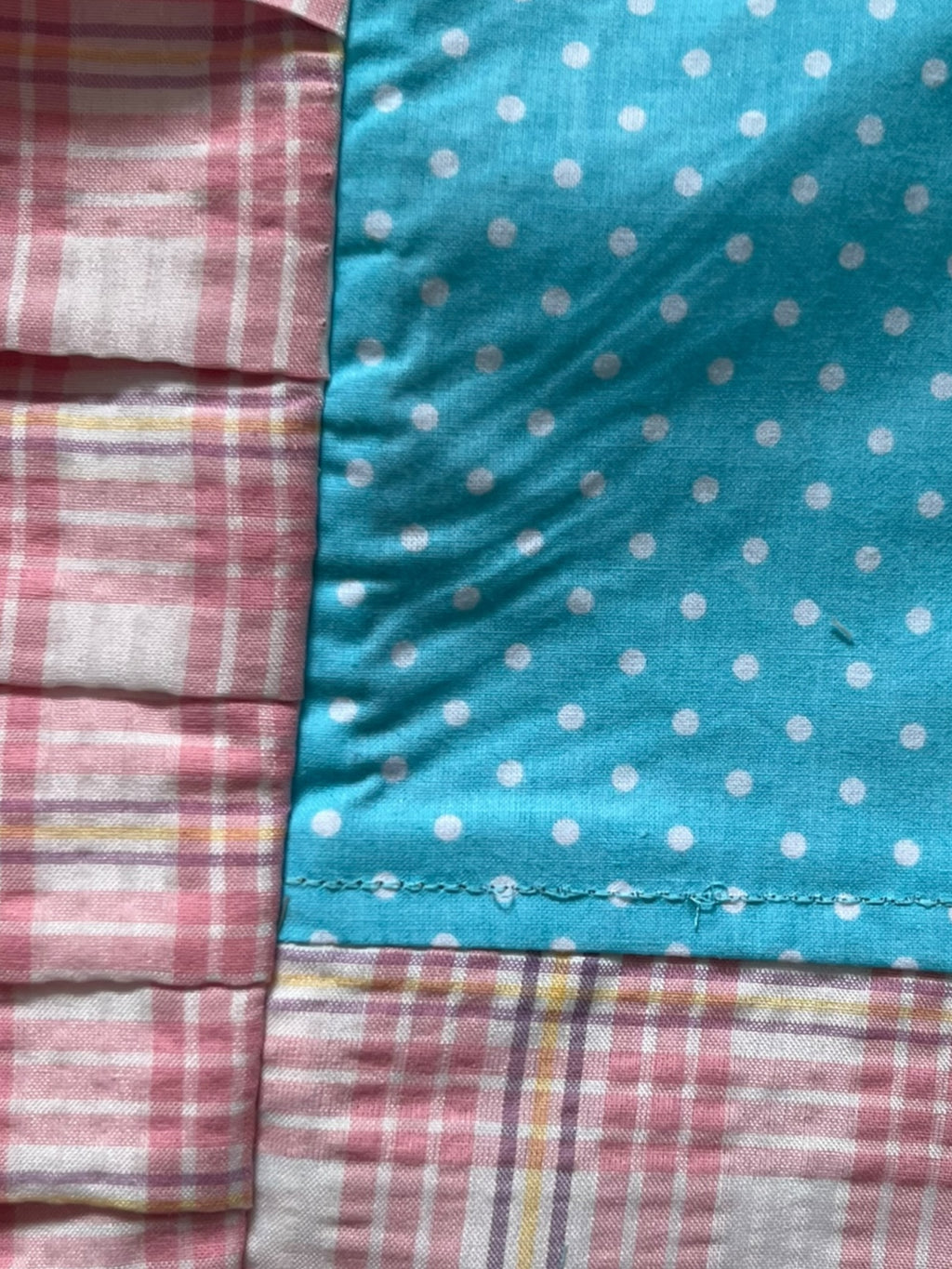 mini skirt plaid and polka dots