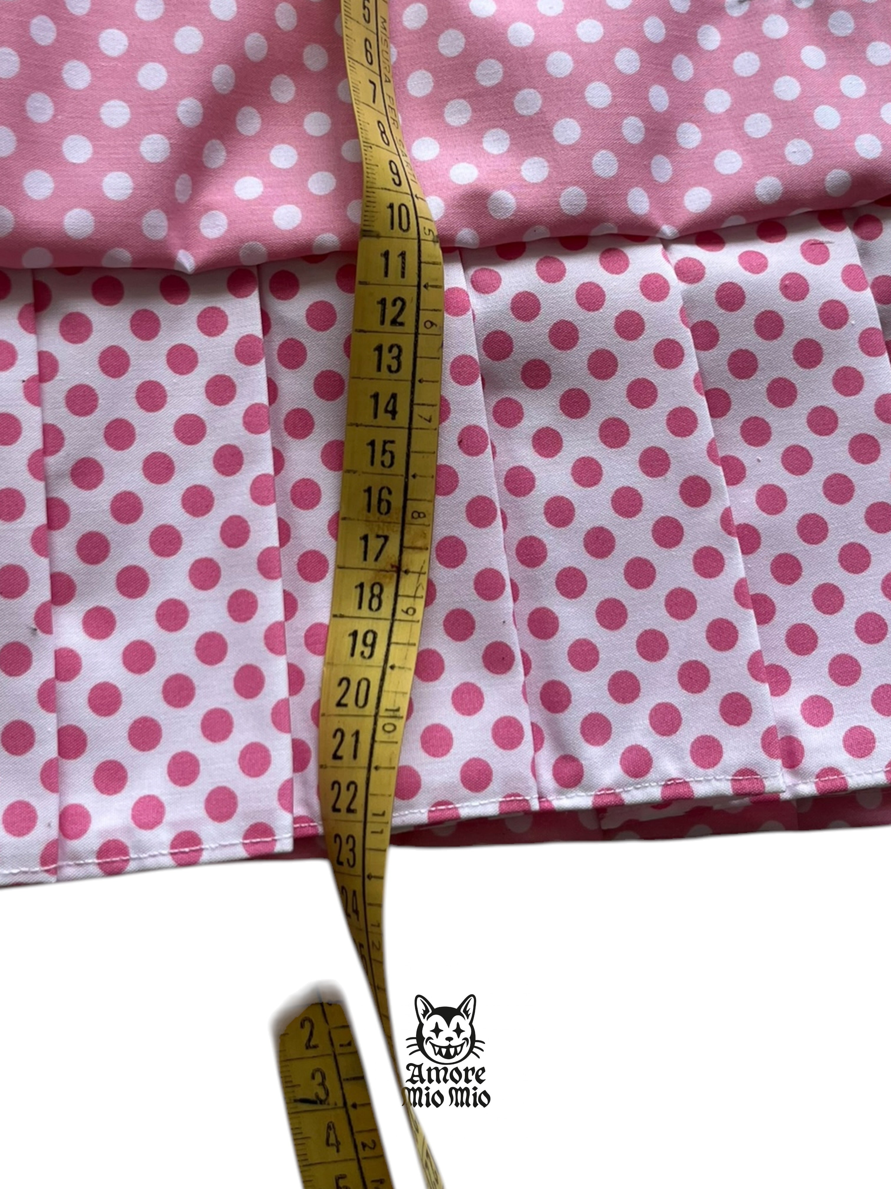 polka dot mini falda