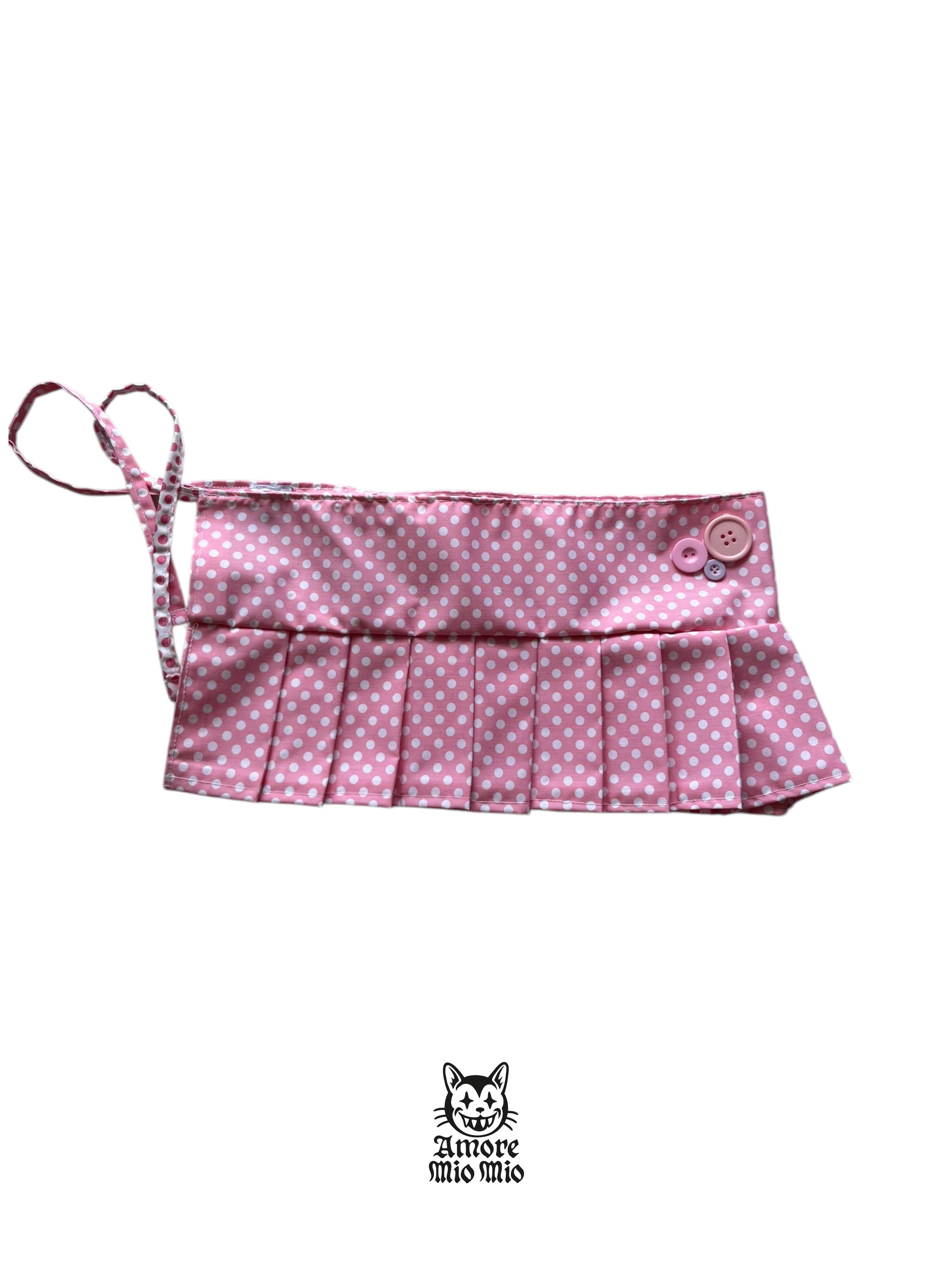 polka dot mini falda