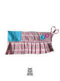 mini skirt plaid and polka dots