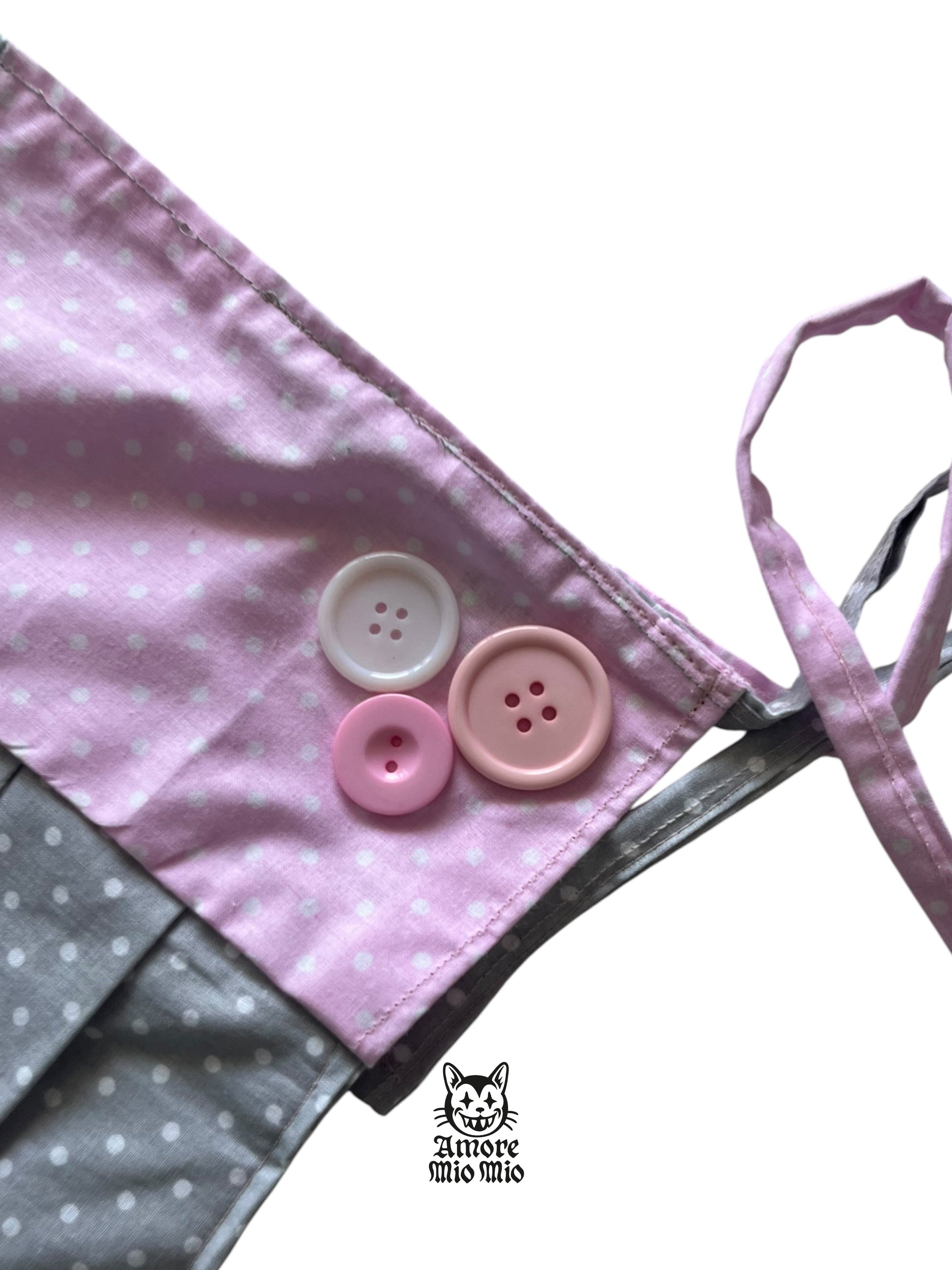 Polka dot mini skirt