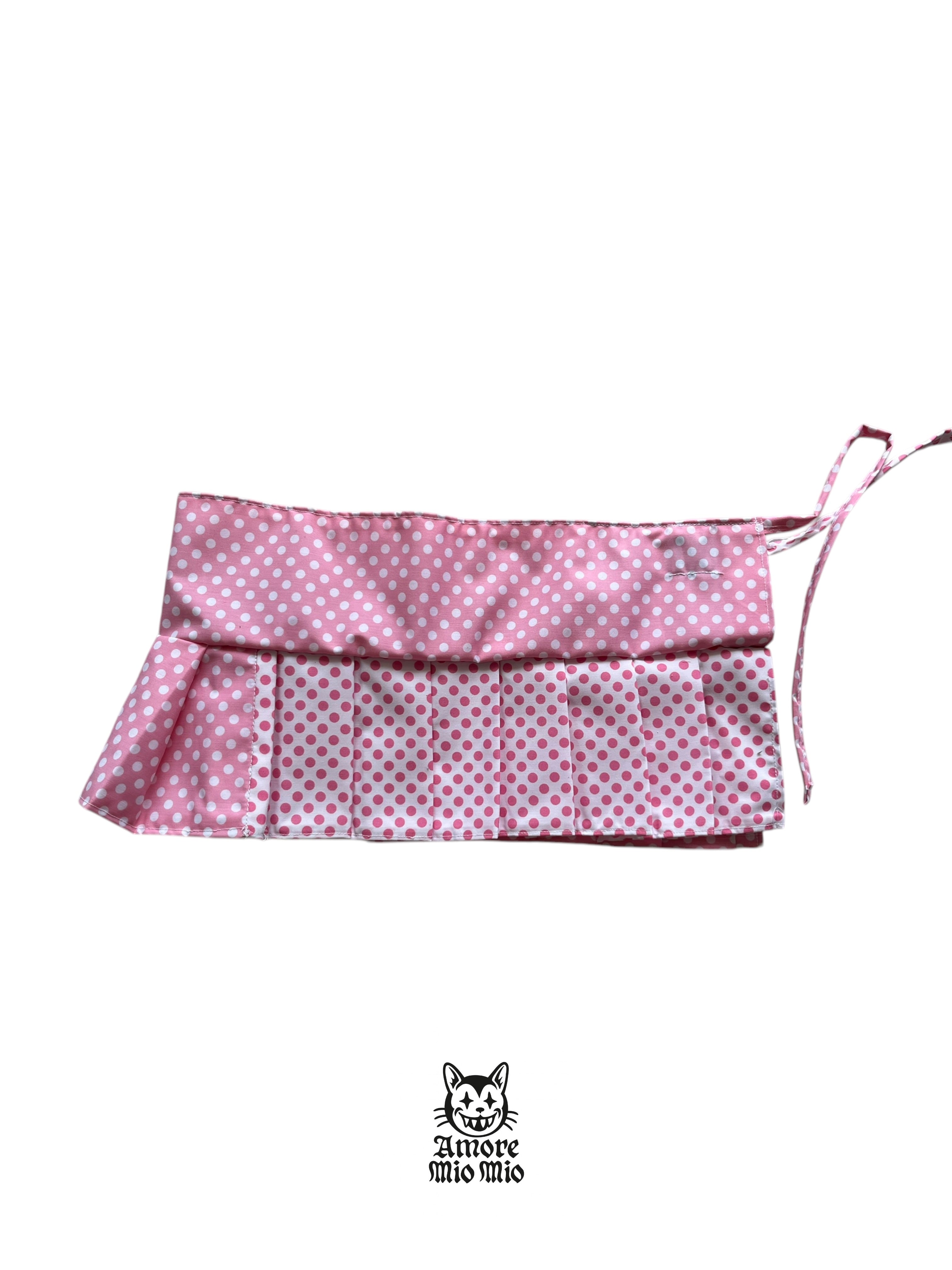 polka dot mini falda