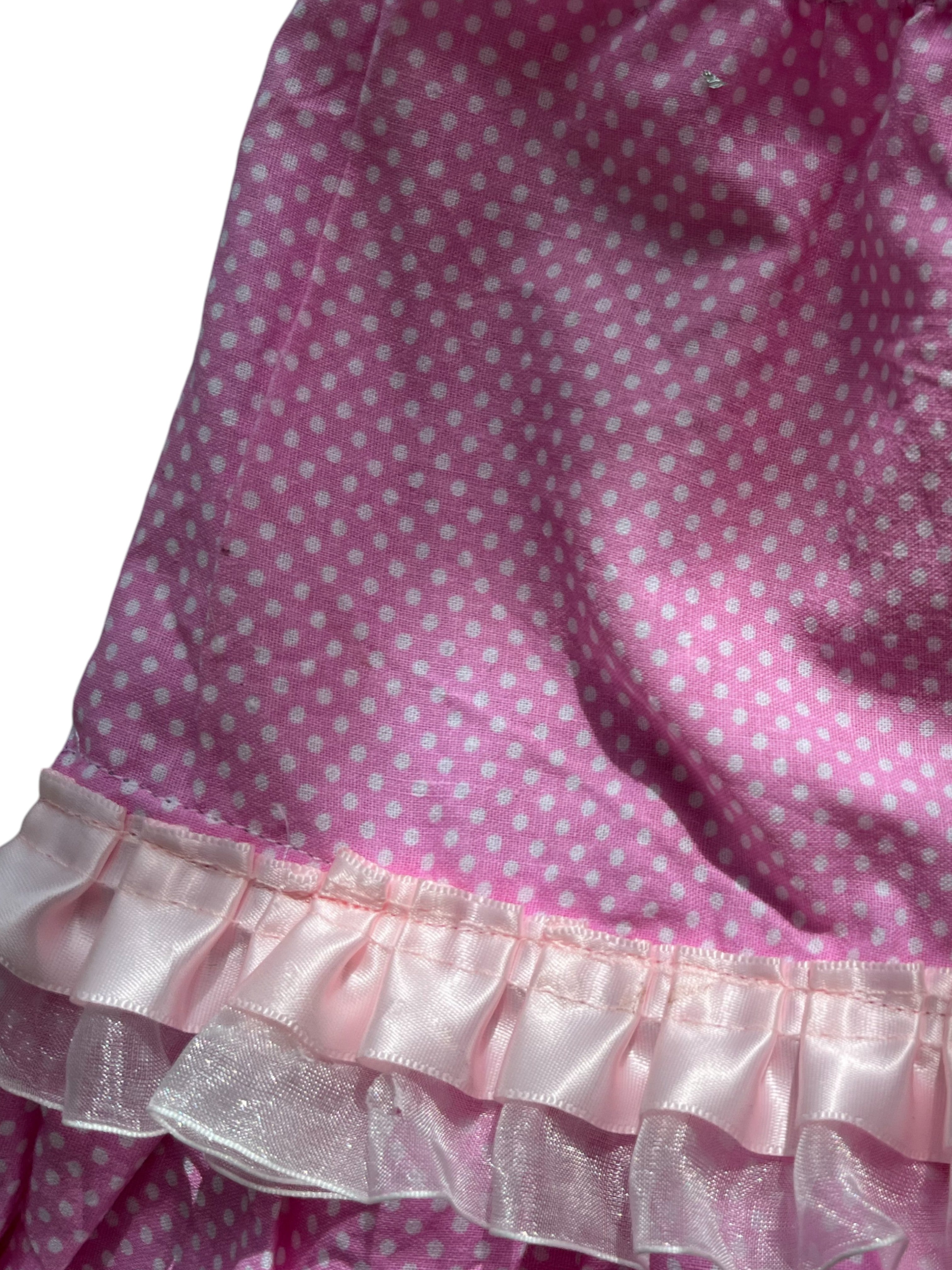 mini falda con con estampado de lunares