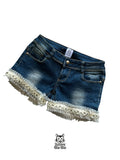mini shorts encaje