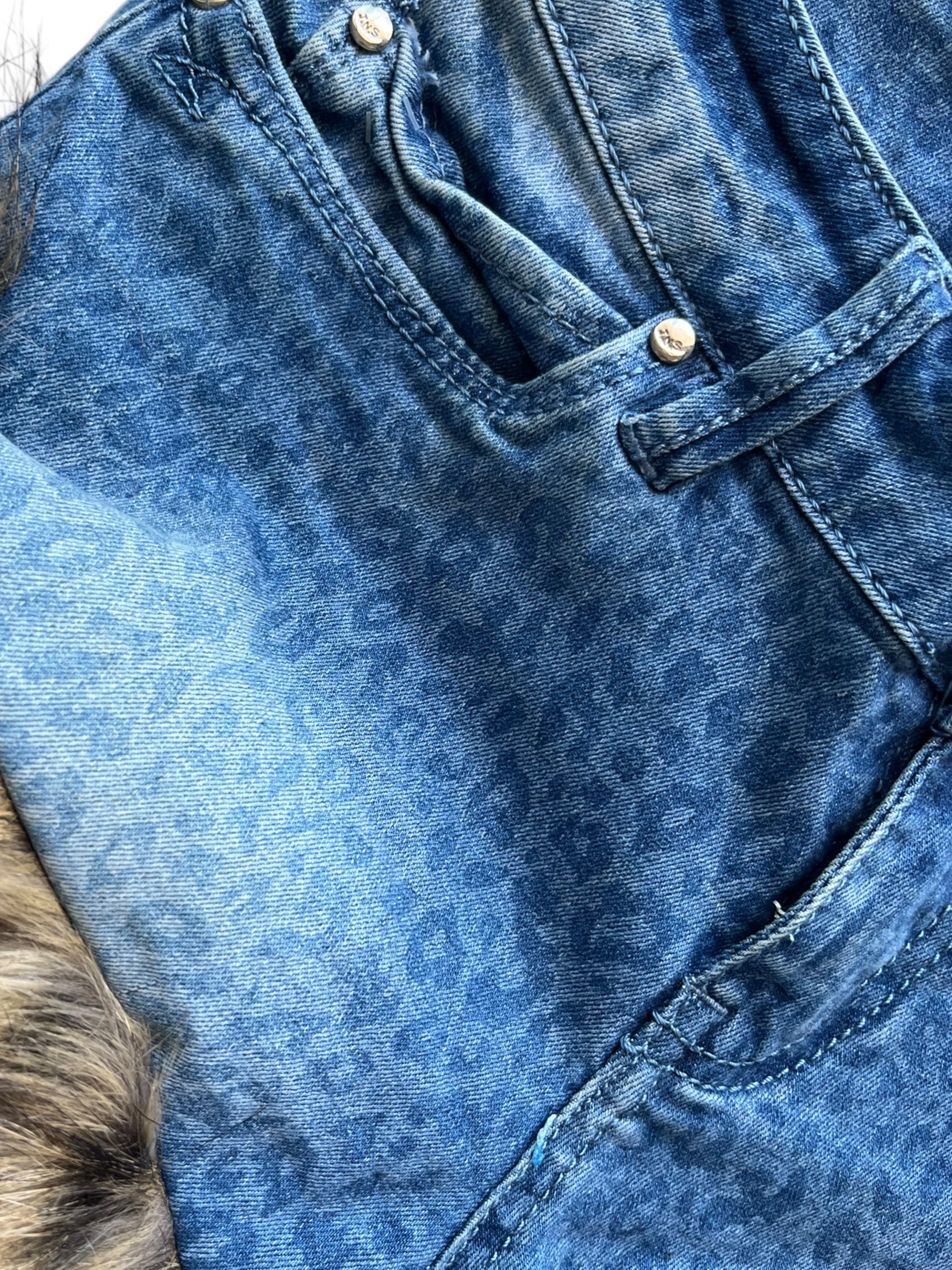low-rise mini shorts with fur