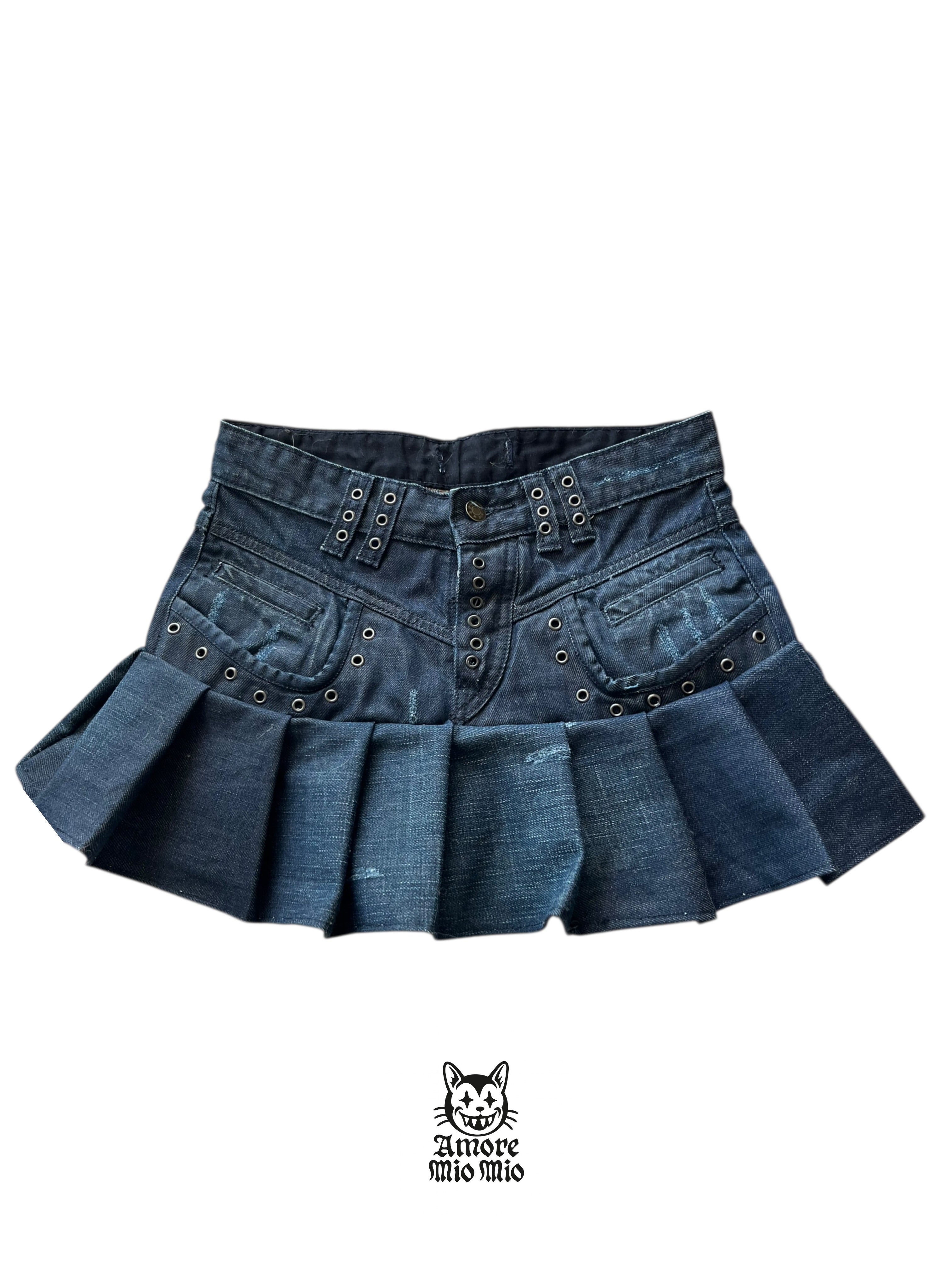 falda vaquera tachuelas