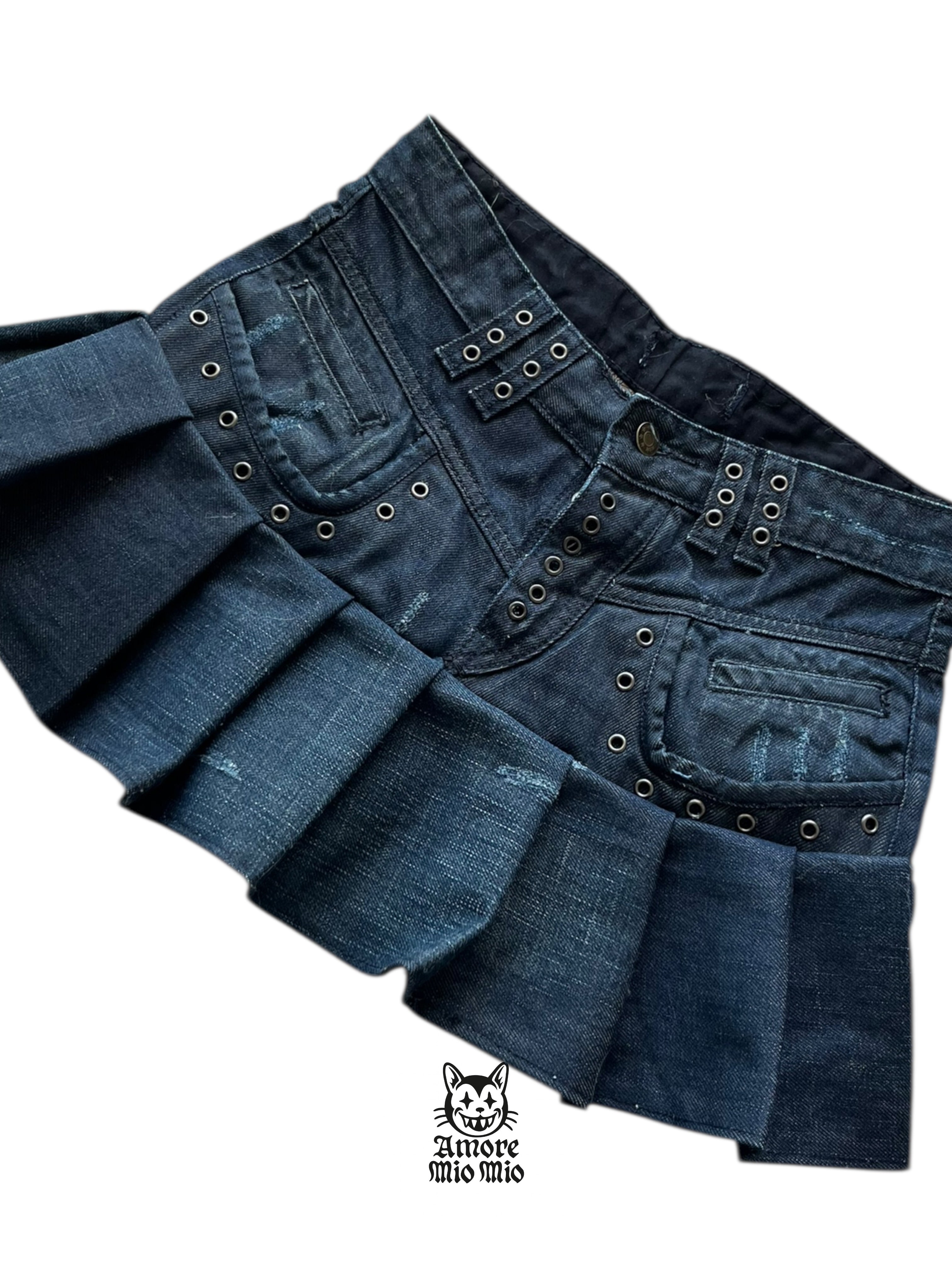 falda vaquera tachuelas