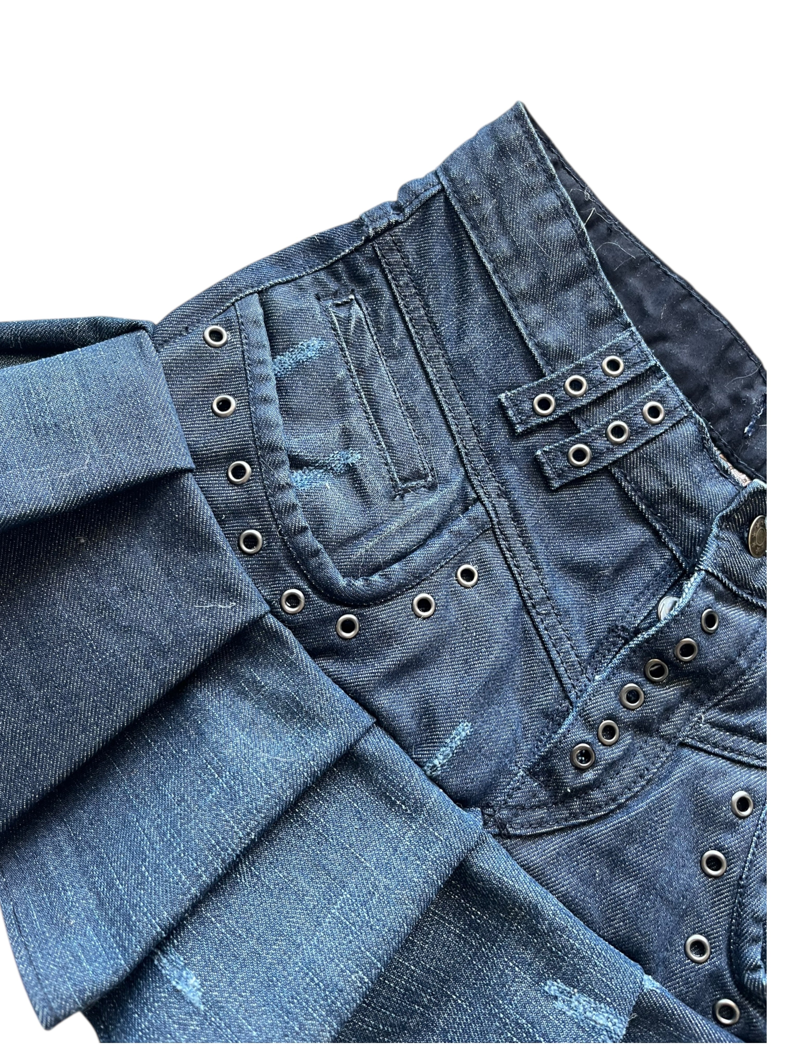 falda vaquera tachuelas