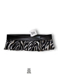 mini falda pelo zebra