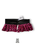 XL Mini falda cinturón leopardo rosa