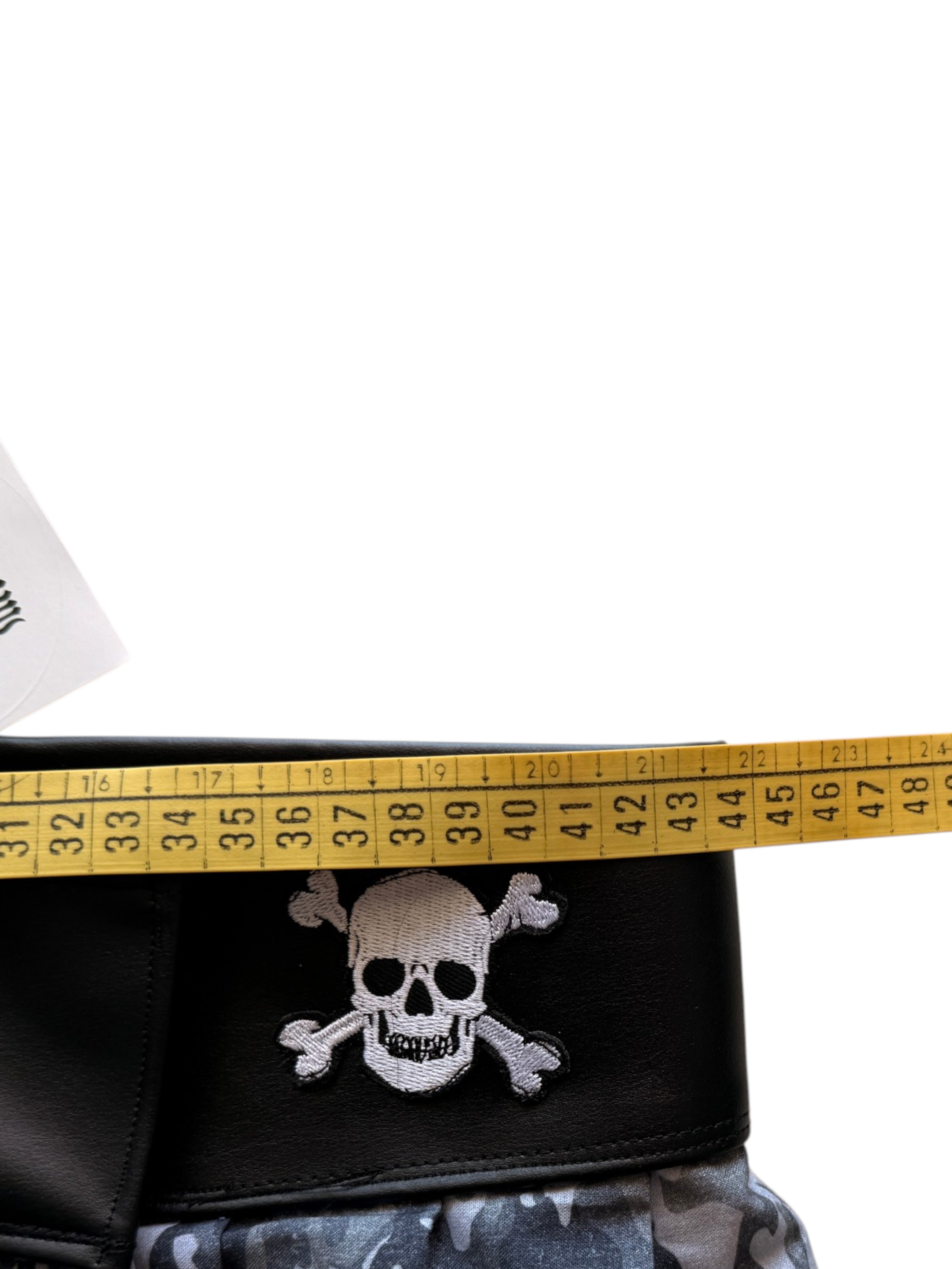 L Mini falda militar calavera