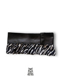 M mini falda zebra tiro bajo