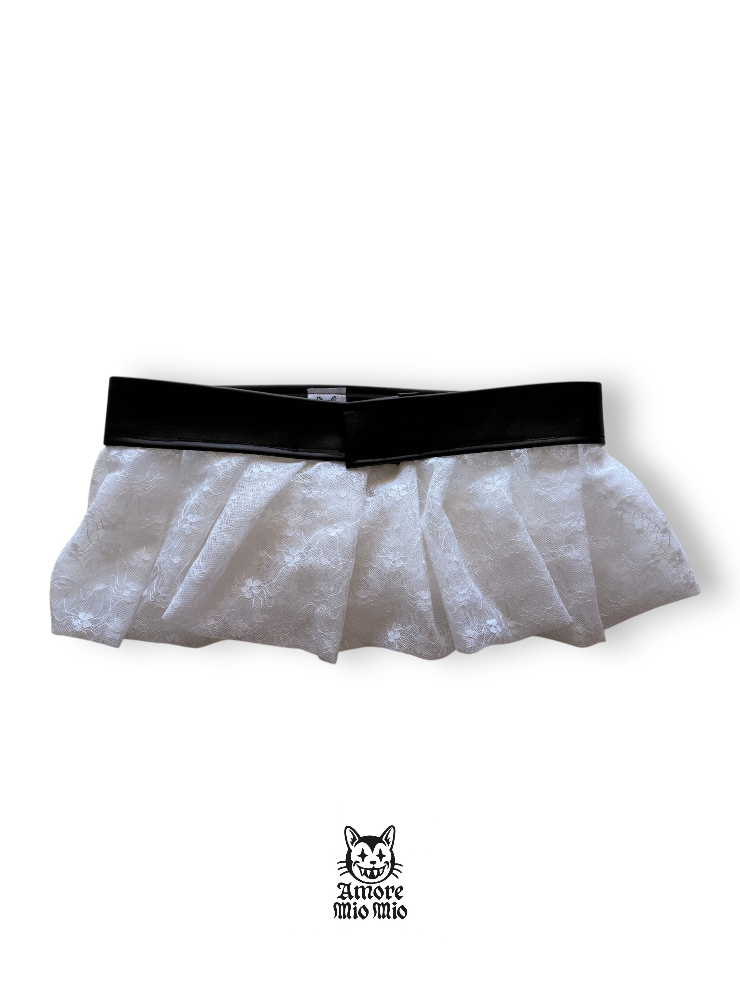 XS mini skirt lace belt