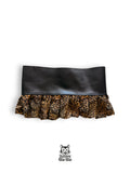 XS mini falda pelo leopardo y polipiel
