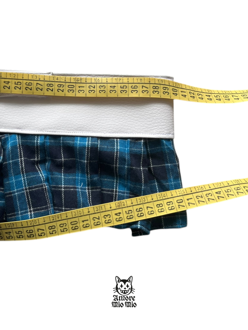 falda cinturon polipiel blanco