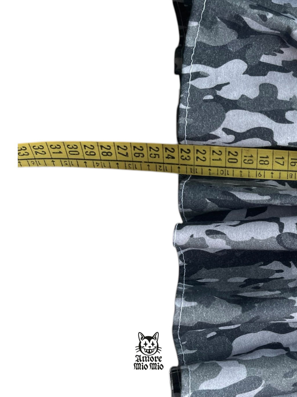 S Mini  falda militar blanca