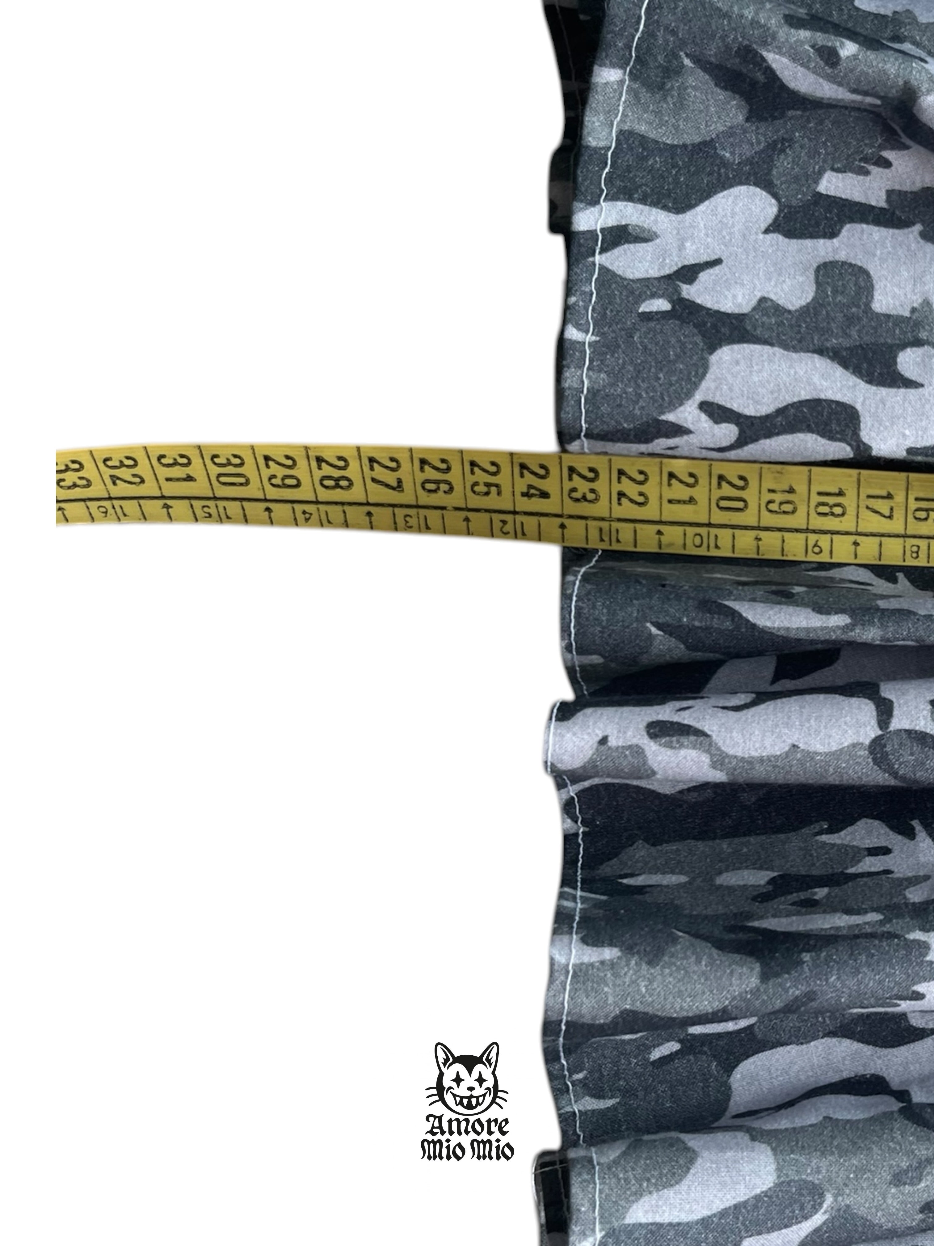 S Mini  falda militar blanca