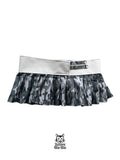 S Mini  falda militar blanca