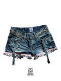 mini shorts vaqueros con encaje